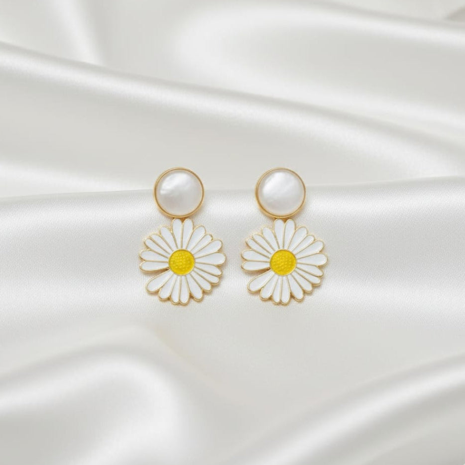 Victorian Daisy Drop Earrings
