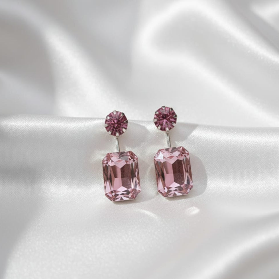 Victorian Pink Drop Earrings