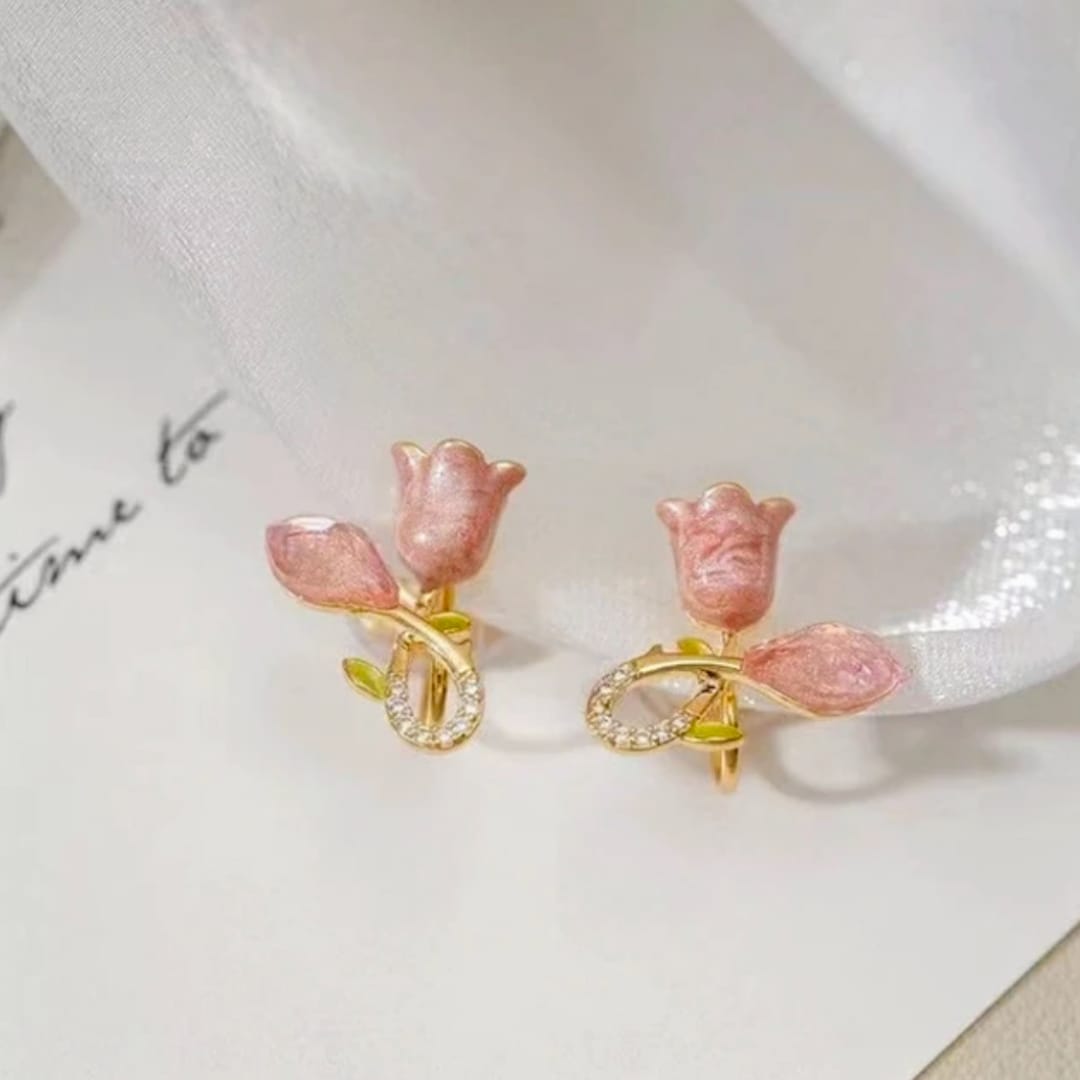 Blind Date Tulip Crystal Earrings