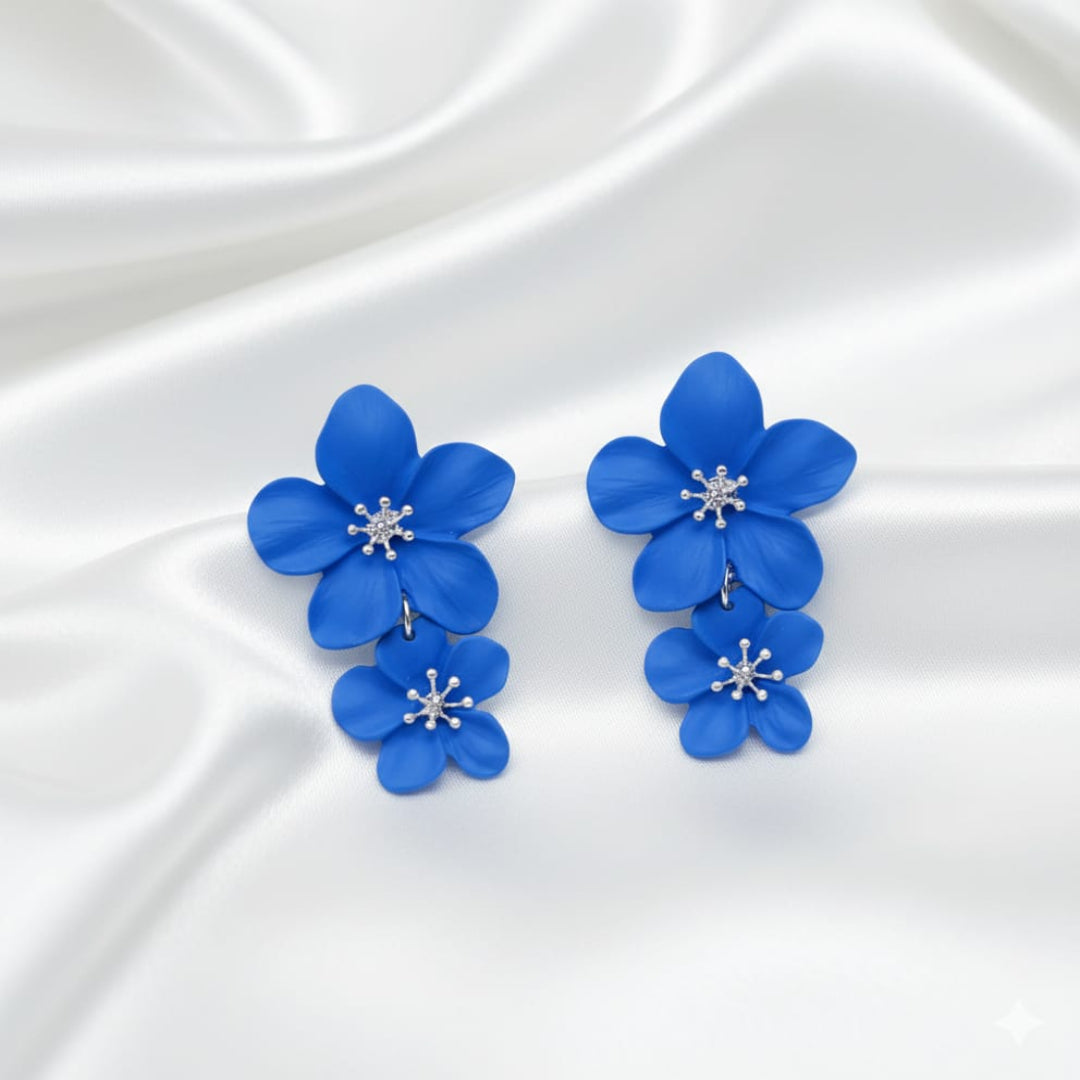 Victorian Blue Drop Earrings