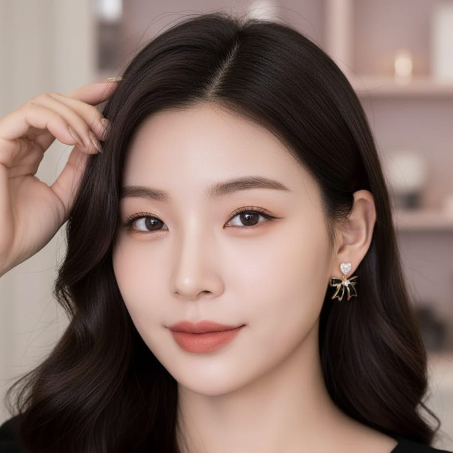 Victorian Heart Drop Earrings