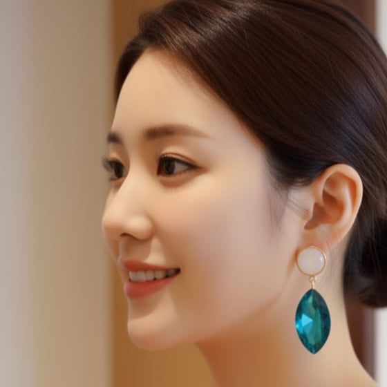 Victorian Icy Drop Earrings