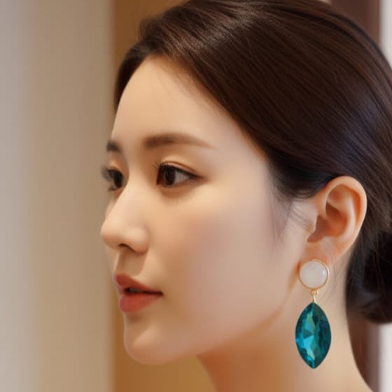 Victorian Icy Drop Earrings