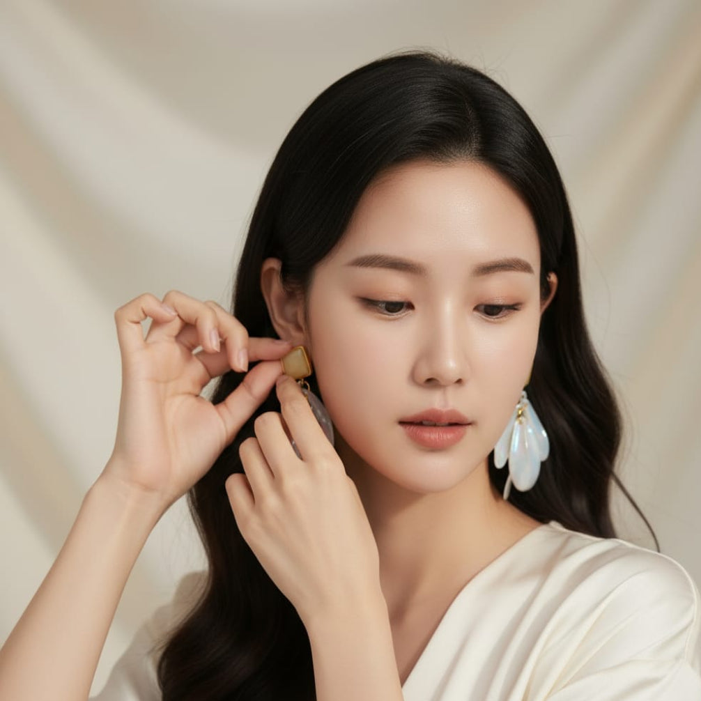 Victorian Petal Drop Earrings
