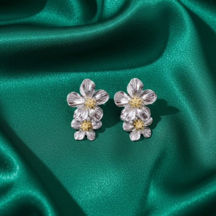 Victorian Floral Drop Earrings