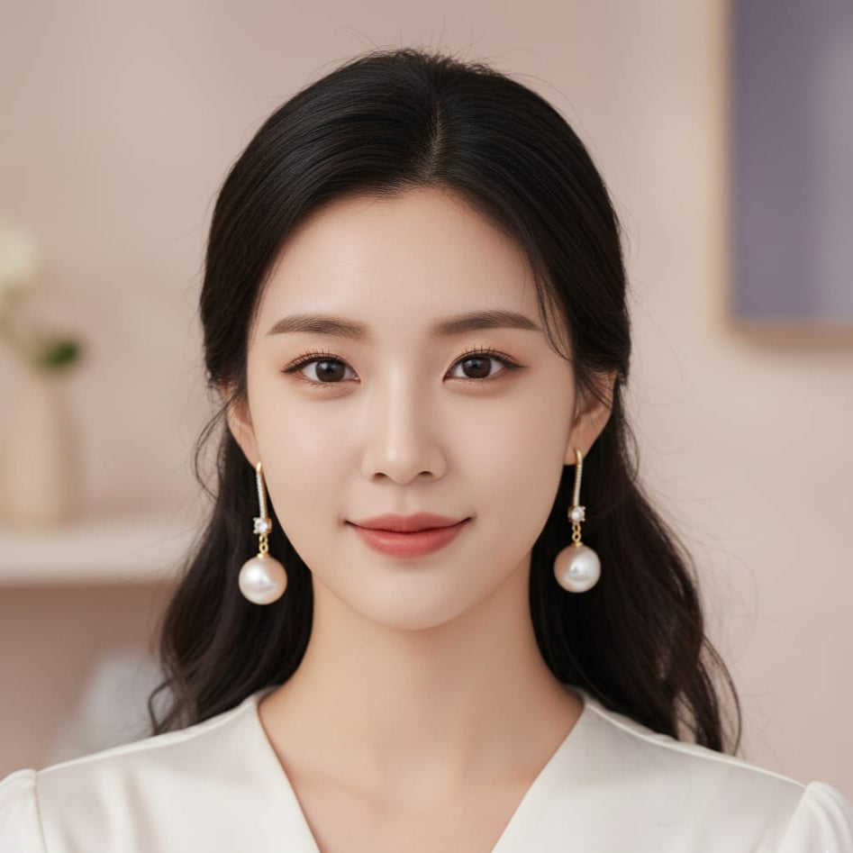 Victorian Chic Pearl Earrings