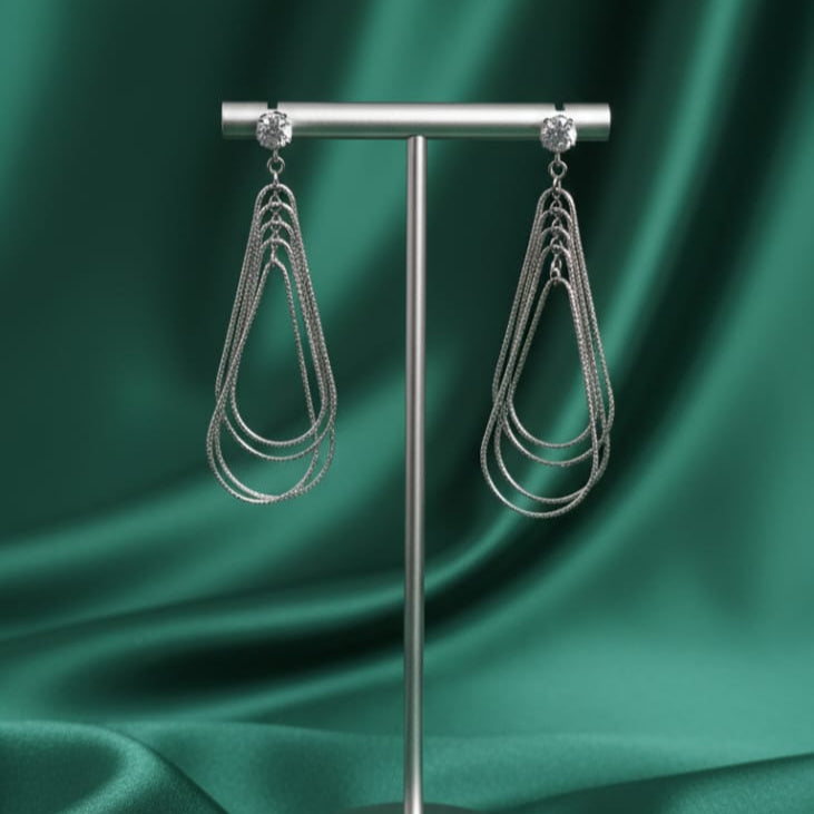 Victorian Silver Drop Earrings