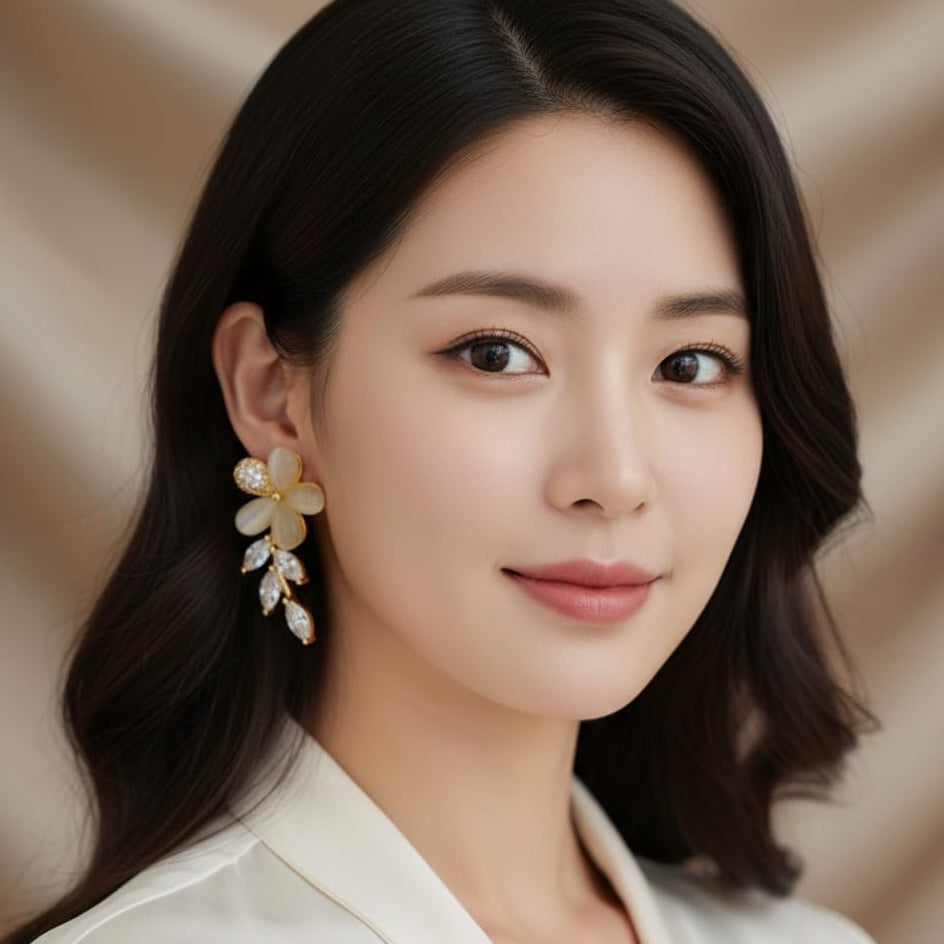 Adore You Daisy Crystal Earrings