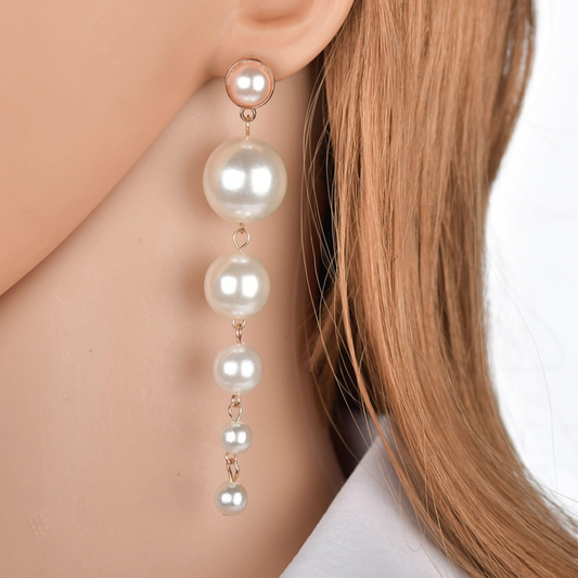 Victorian Chic Pearl Earrings