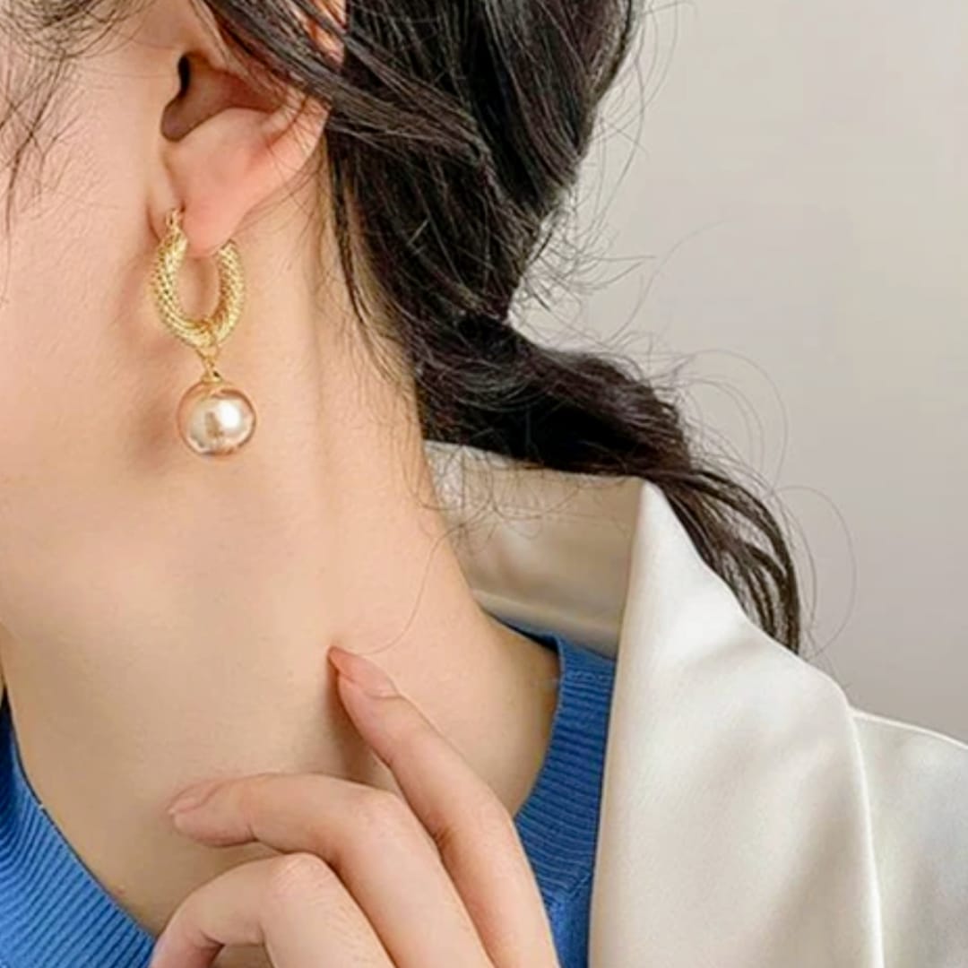 Pearlfect Drop Pearl Earrings