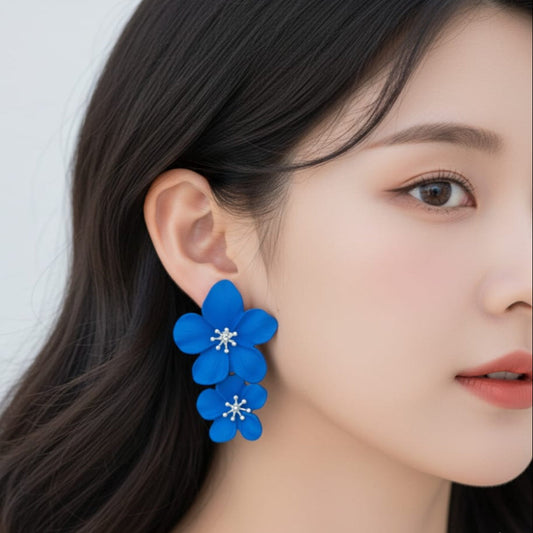 Victorian Blue Drop Earrings