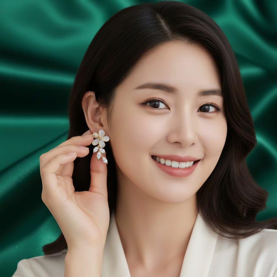 Adore You Daisy Crystal Earrings