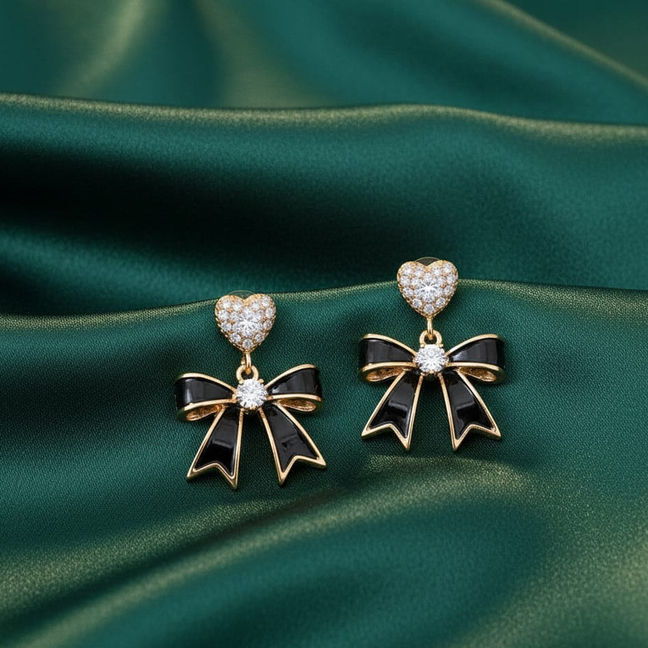 Victorian Heart Drop Earrings