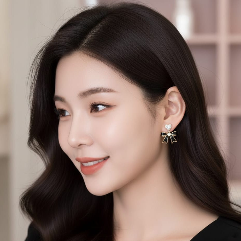 Victorian Heart Drop Earrings