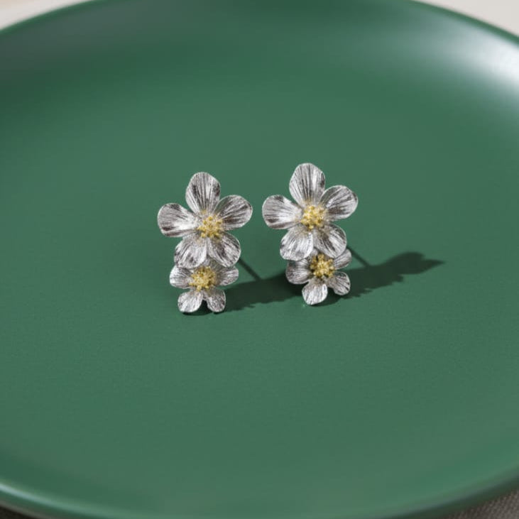 Victorian Floral Drop Earrings