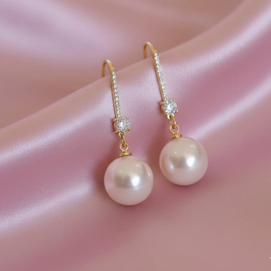 Victorian Chic Pearl Earrings